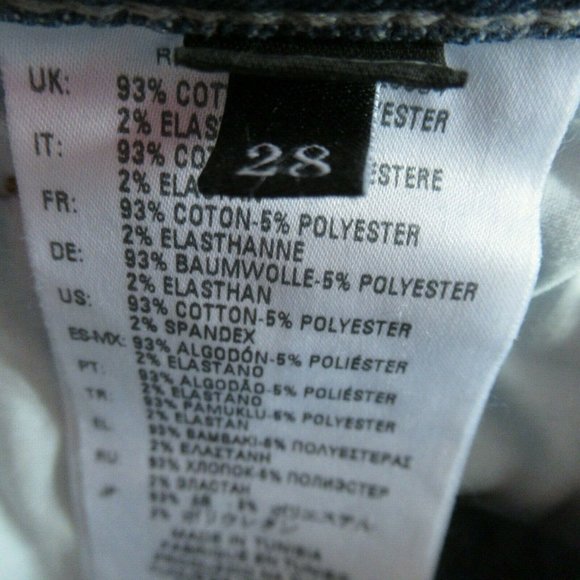 Diesel Jeans Shorts 28 High Rise Waist Frayed Raw Hem Cut Off Lace Up Denim - Picture 5 of 6